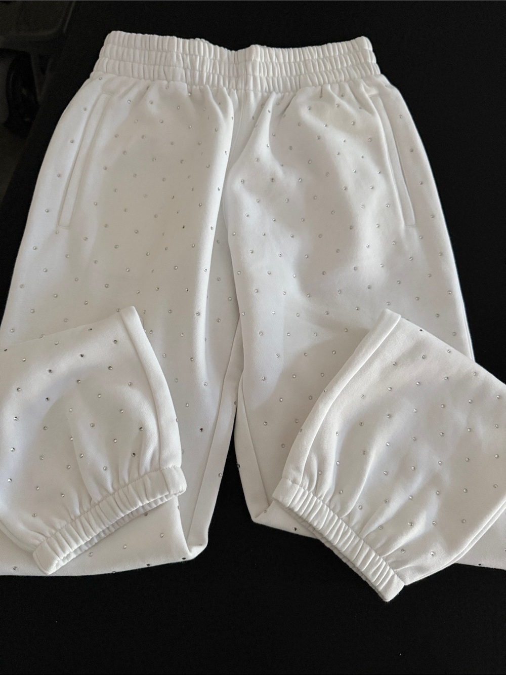 Generation Love White Embellished Jogger Jumpsuit